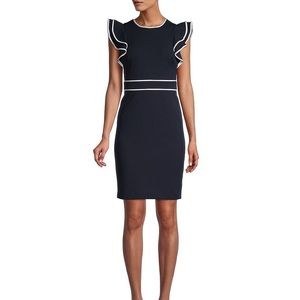 Tommy Hilfiger flutter sleeve sheath dress size 12